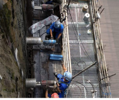 Furo em Silo de Minério